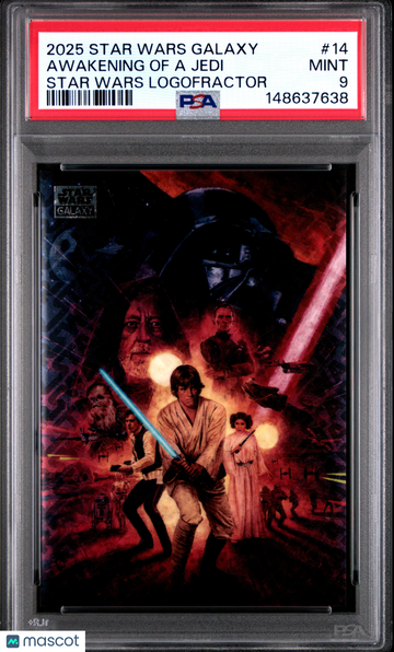 2025 Topps Chrome Star Wars Galaxy Awakening Of A Jedi #14 PSA 9