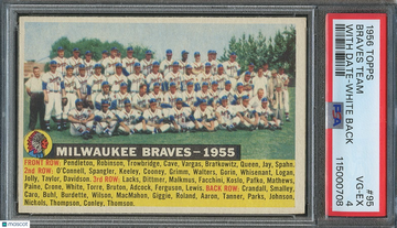 1956 Topps Hank Aaron #95 [Base] Base Set PSA 4