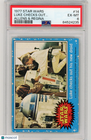 1977 Star Wars Allens & Regina Luke Checks Out.. . #14 PSA 6