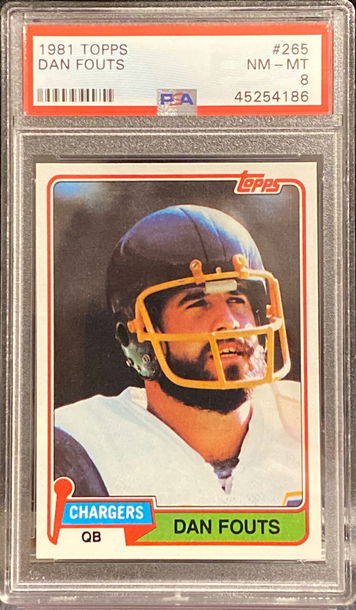 1981 Topps Dan Fouts # 265 PSA 8