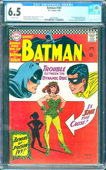 Batman #181 (1966) CGC 6.5 -- 1st appearance Poison Ivy (Pamela Lillian Isley)