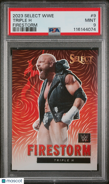 2023 Panini Select WWE Firestorm Triple H #9 PSA 9