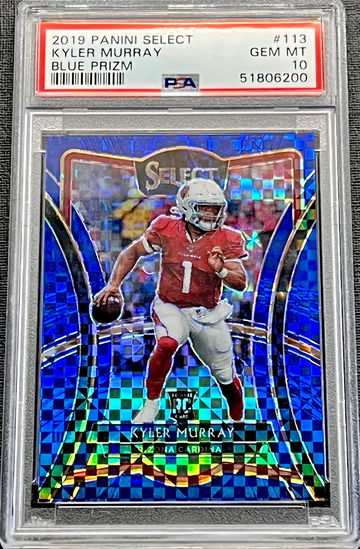 2019 Kyler Murray Panini Select Blue Prizm #113 PSA 10 GEM MINT Rookie Card RC Arizona Cardinals 