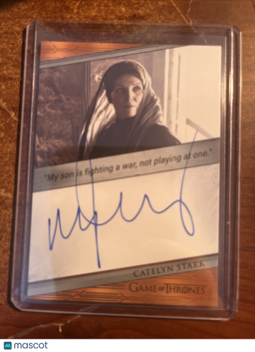 Game of Thrones Legends of the Realm Michelle Fairley Insert Short Print Incentive Box Exclusive #NNO