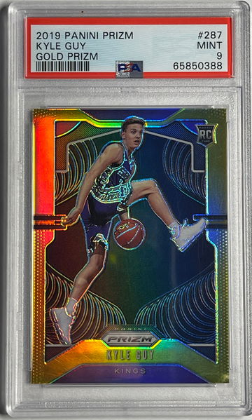 /10 LEGEND KYLE GUY RC ROOKIE 2019 PRIZM GOLD KINGS 287 PSA 9 Mint Centered