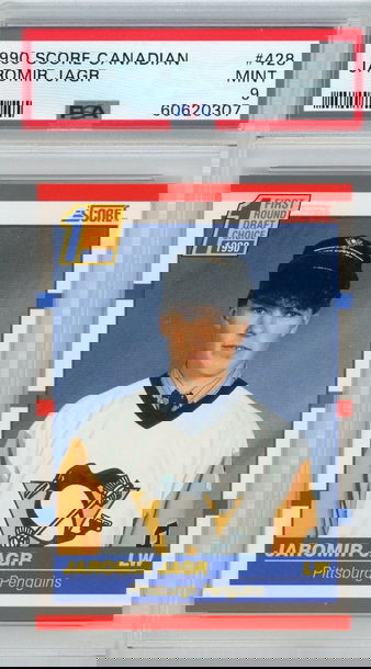 1990 Score Canadian Jaromir Jagr Rookie #428 PSA 9 P1259