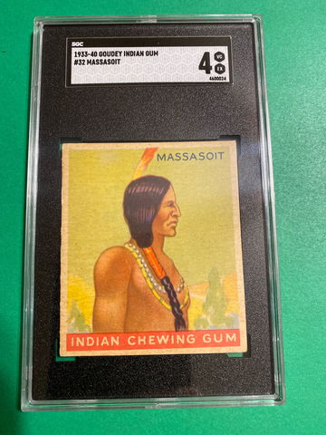 1932 Goudey Indian gum #32  Massasoit 