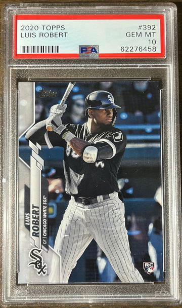2020 Topps Luis Robert #392 PSA 10 Gem Mint Rookie Card RC White Sox MLB Base