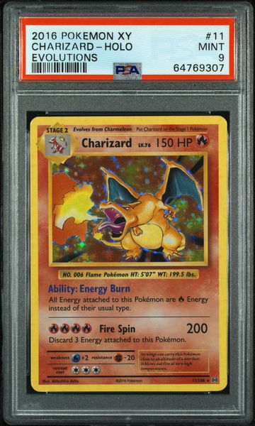 2016 Pokemon XY Evolutions 11 Charizard-Holo