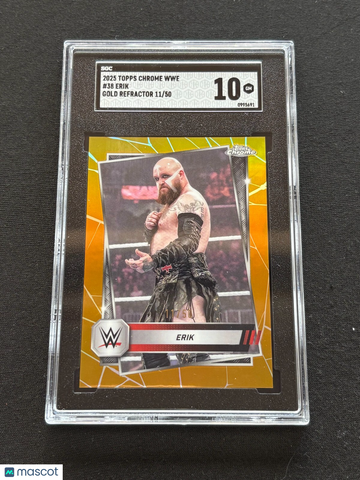 2025 Topps Chrome Erik #38 Gold Refractor SGC 10