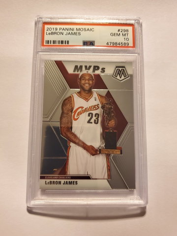 LeBron James 2019 Mosaic #298 PSA 10