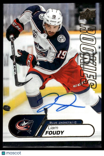 2020-21 Upper Deck NHL Star Rookies Box Set Liam Foudy #5 Autographs AU