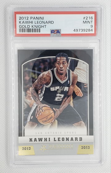 KAWHI LEONARD 2012 Panini Rookie RC Gold Knight rare Clippers - PSA 9 MINT