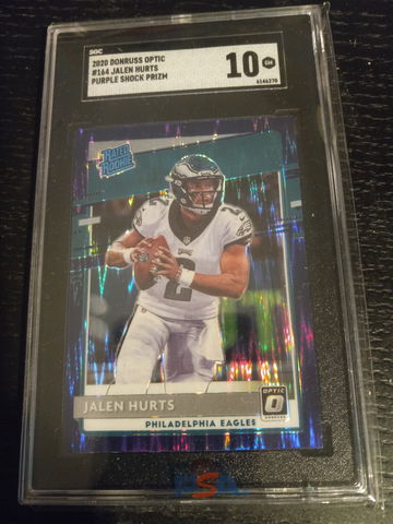 Jalen Hurts Purple Shock  Prizm Optic 