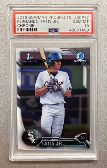 FERNANDO TATIS JR 2016 BOWMAN CHROME TRUE ROOKIE PSA 10 GEM MINT 