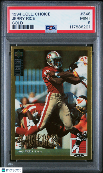 1994 Collector's Choice Jerry Rice #348 Gold PSA 9