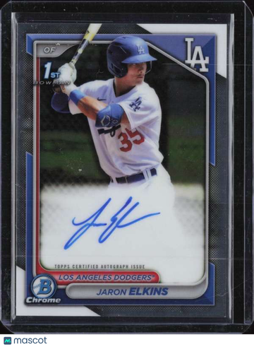 2024 Bowman Chrome - Prospects Autographs Jaron Elkins #CPA-JE
