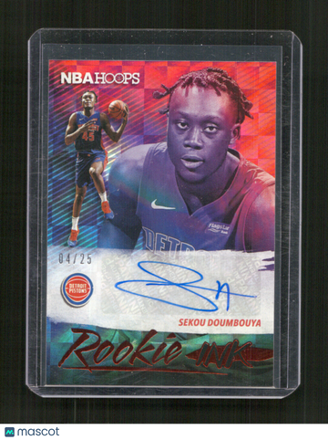 2019-20 Hoops Sekou Doumbouya #RI-SDM Rookie Ink Red AU,SN