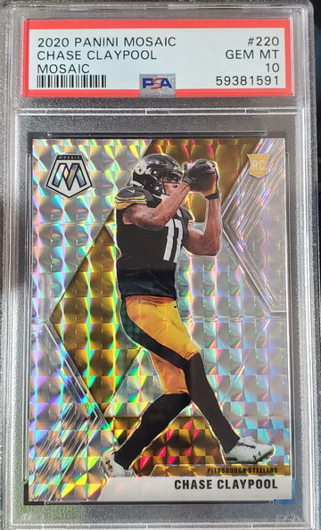 2020 Panini Mosaic Chase Claypool Mosaic #220 PSA 10