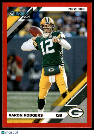 2019 Donruss Aaron Rodgers #98 Press Proof Red