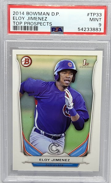 2014 Bowman Draft Picks #TP Eloy Jimenez Top Prospects PSA 9 