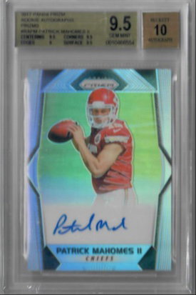 PATRICK MAHOMES 2017 PANINI PRIZM ROOKIE AUTOGRAPHS SILVER #RAPM