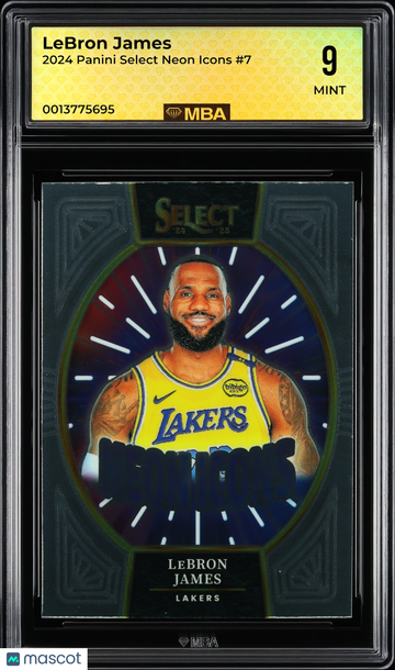 2024 Panini Select Neon Icons LeBron James #7 MBA 9