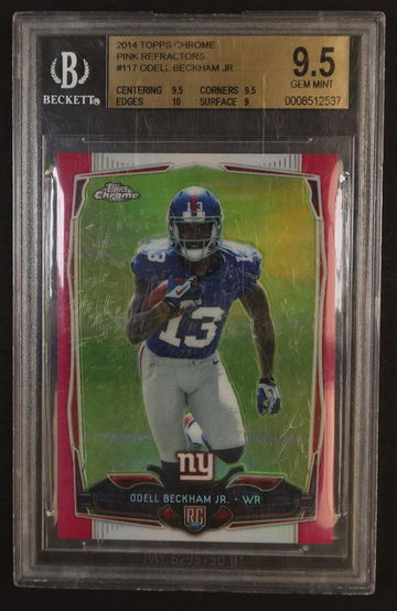 2014 Topps Chrome Pink Refractor Odell Beckham Jr. #117 /399 BGS 9.5
