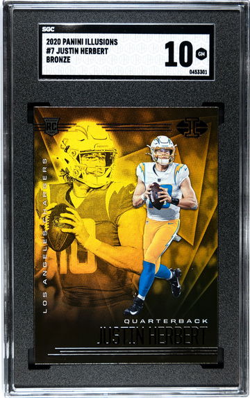 2020 Panini Illusions #7 Justin Herbert Bronze SGC 10
