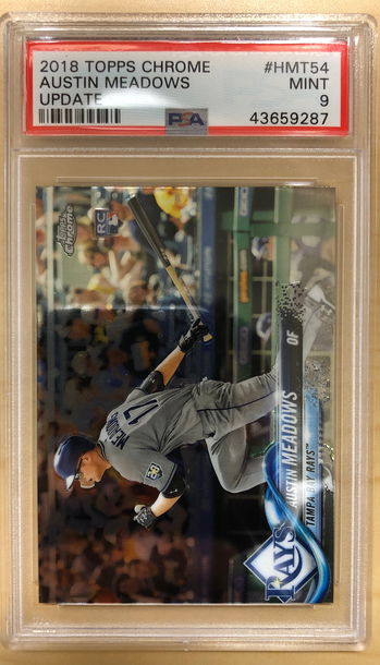 Austin Meadows - 2018 Topps Chrome Update #HMT54 - Rookie - PSA 9 Mint