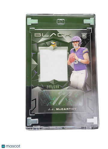 2024 Panini Black J.J. McCarthy #202 /199 RC Memorabilia