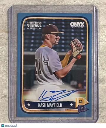 2024 Onyx Vintage Extended Autographs- Blue Bordered Kash Mayfield #VAKAMA