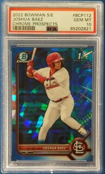 2022 Bowman Sapphire Joshua Baez #BCP112 PSA 10 Cardinals