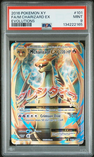 2016 Pokemon XY Evolutions M Charizard Ex #101 PSA 9