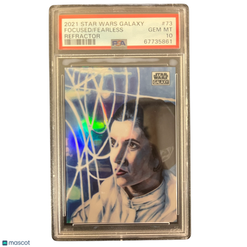 2021 Topps Chrome Star Wars Galaxy Focused Fearless #73 PSA 10