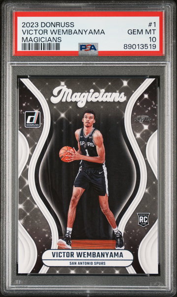 2023 PANINI DONRUSS MAGICIANS VICTOR WEMBANYAMA #1 RC ROOKIE PSA 10