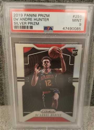 Deandre Hunter prizm silver psa 9 2019