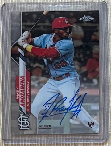 2020 Topps Chrome Randy Arozarena AUTO #RA-RAR Rookie Card RC