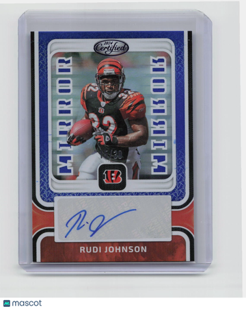 15/30 2024 Panini Certified Mirror Rudi Johnson #MS-RJO Blue