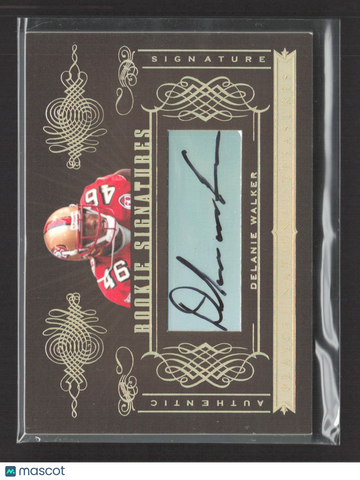 2006 Playoff National Treasures Rookie Signatures Delanie Walker #160 /52
