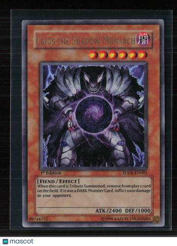 2008 Yu-Gi-Oh! The Emperor of Darkness Structure Deck Caius the Shadow Monarch 1st Edition