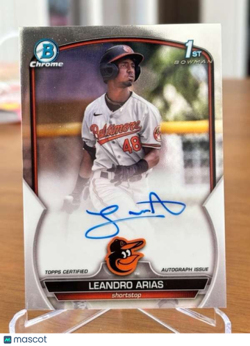 2023 Bowman - Chrome Prospects Autographs Refractors Leandro Arias #CPA-LA