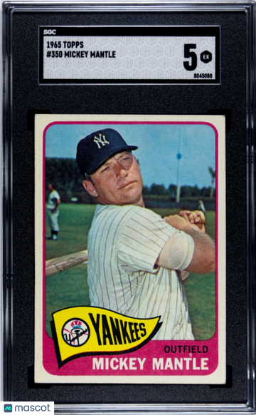 1965 Topps Mickey Mantle #350 SGC 5