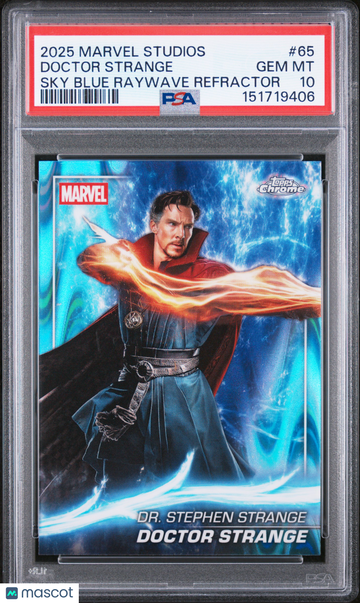 2025 Topps Marvel Studios Chrome Doctor Strange #65 PSA 10