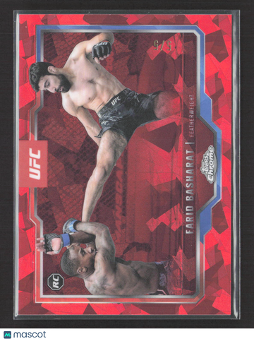 2025 Topps Chrome UFC Farid Basharat #132 Red Geometric