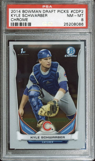 2014 Bowman Draft Picks Chrome Kyle Schwarber Rookie PSA 9 NM-MT