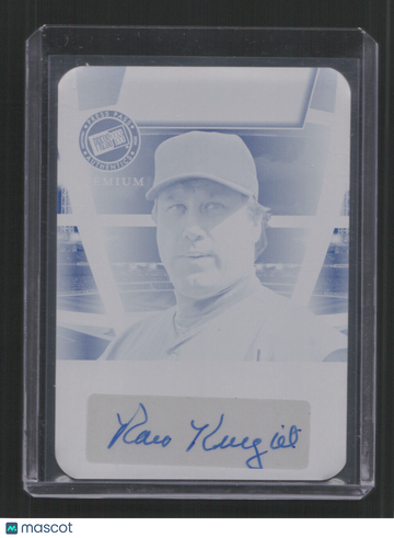 2024 PRESS PASS PREMIUM RAY KNIGHT #PB-RK1 /1 AUTO CYAN PLATE /1 ,SN