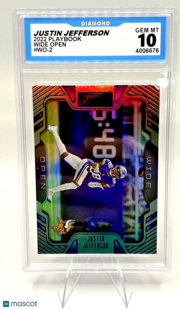 2022 Panini Playbook Justin Jefferson #WO-2 [Base] Insert 10