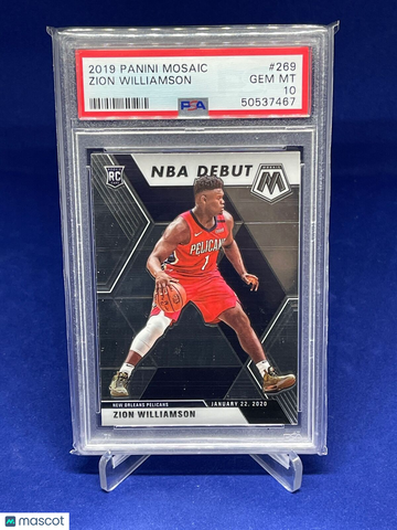 2019 Panini Mosaic Zion Williamson #269 PSA 10
