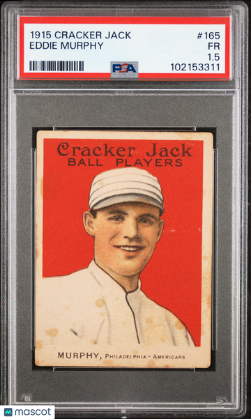 1915 Cracker Jack Eddie Murphy #165 PSA 1.5